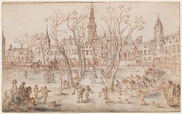 Abdijplein of Middelburg — Adriaen van de Venne