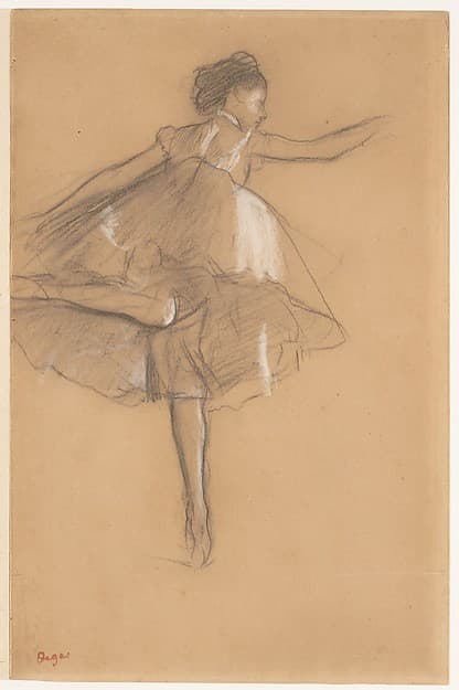 Dancer on pointe — Edgar Degas