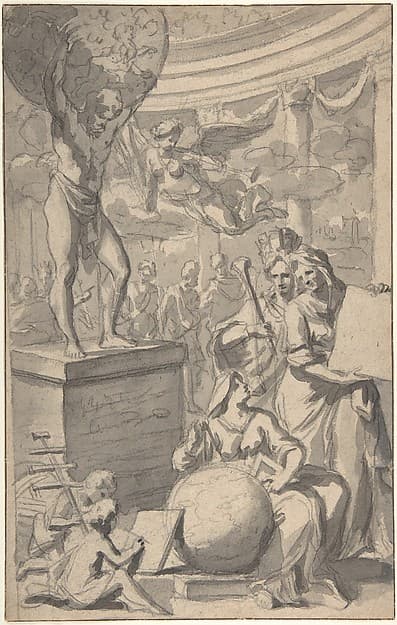 Design for a Frontispiece of a Title Page — Gerard de Lairesse
