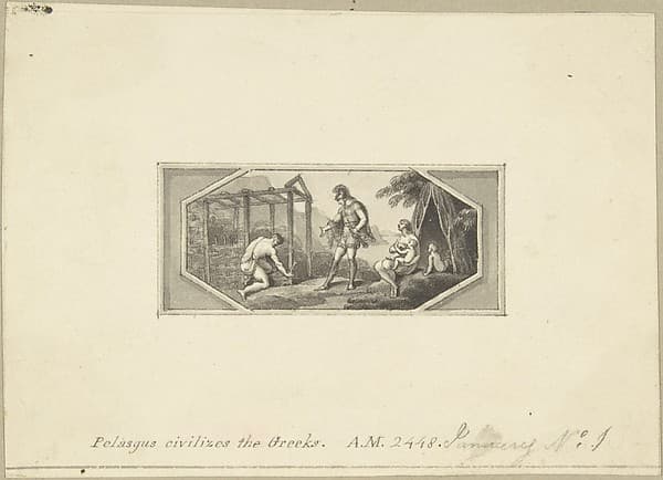 Pelasgus Civilizes the Greeks — Edward Francis Burney
