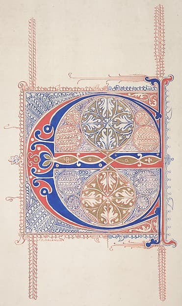 Illuminated Initial "C" — Freeman Gage Delamotte
