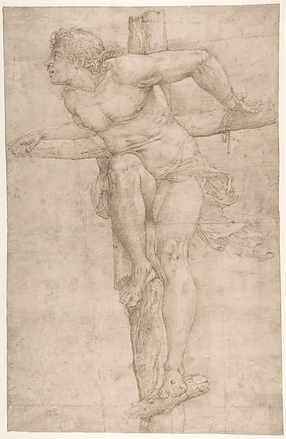 The Penitent Thief on the Cross — Battista Franco