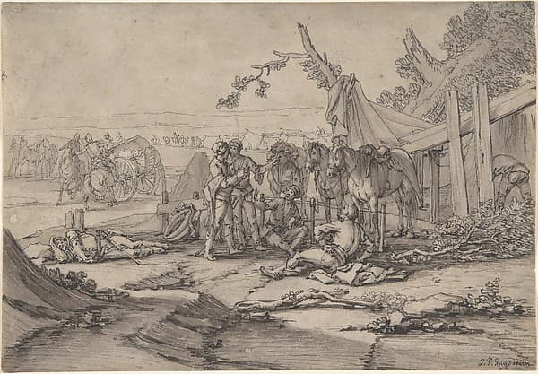 Cavalry Men at Rest — Georg Philipp Rugendas