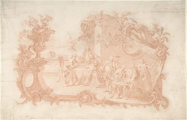 Game of Backgammon — Johann Esaias Nilson