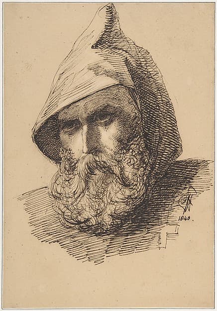 Head of a Male Pilgrim — Sir George Hayter