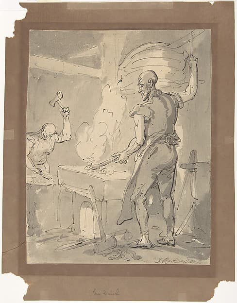 A Blacksmith — Thomas Rowlandson