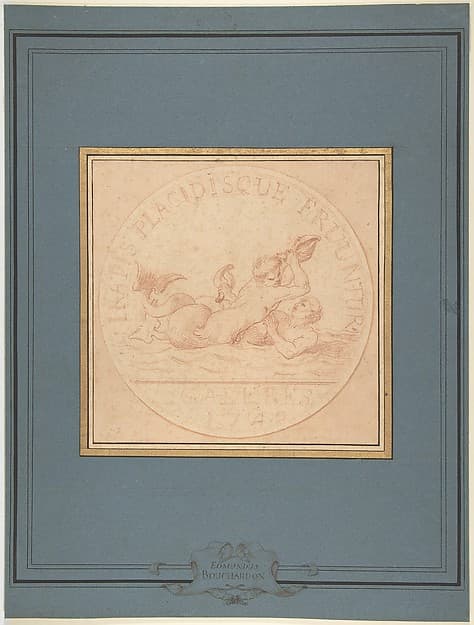 Design for a Token: Galères, 1740 — Edme Bouchardon
