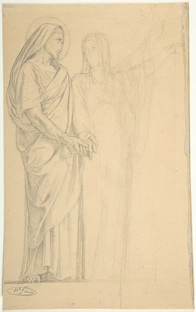 Saints Adrian and Natalia — Hippolyte Flandrin