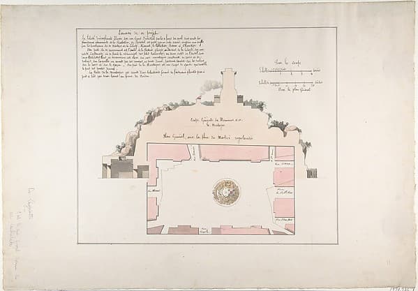 Project for the Monument de la Montagne, Orléans — Claude Mathieu Delagardette