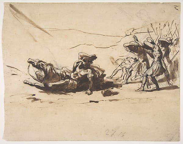 Conversion of Saint Paul — Pier Francesco Mola