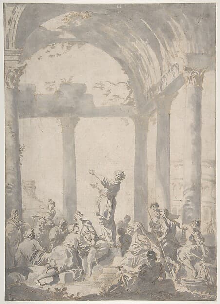 Saint Paul Preaching in Athens — Giovanni Paolo Panini