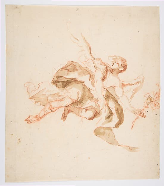 An Angel holding a Lily — Cosmas Damian Asam