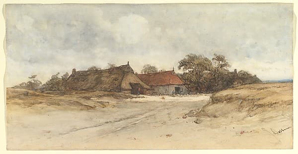 Farmhouses — Johannes Bosboom