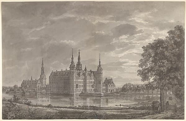 View of Frederiksborg Castle from the Northeast — Johan Christian Dahl