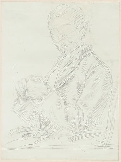 Study for the Portrait of Edward D. Adams — Alphonse Legros