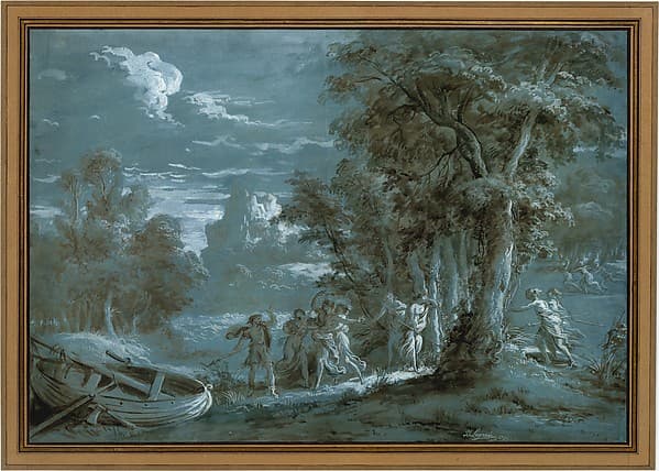 Landscape with a Scene from Fénelon's Télémaque — Jean Jacques Lagrenée