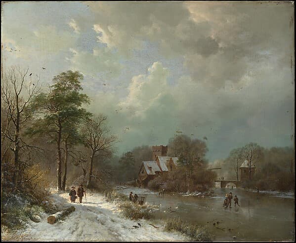 Winter Landscape, Holland — Barend Cornelis Koekkoek