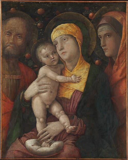 The Holy Family with Saint Mary Magdalen — Andrea Mantegna