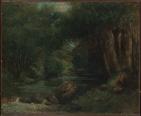 A Brook in the Forest — Gustave Courbet