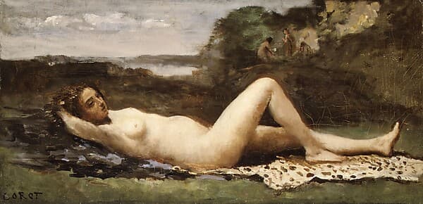 Bacchante in a Landscape — Camille Corot