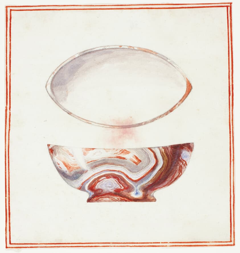 Marbleized Bowl with Cover — Giuseppe Grisoni