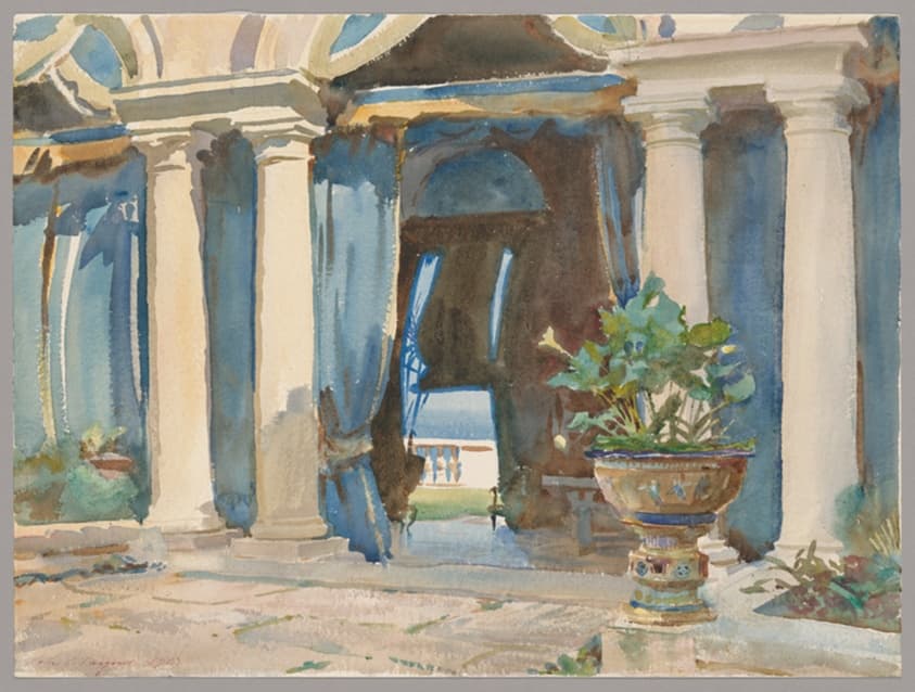 The Patio, Vizcaya — John Singer Sargent