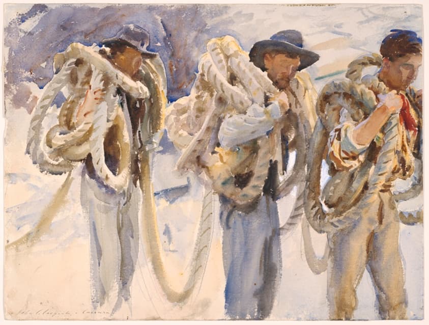 Workmen at Carrara — John Singer Sargent