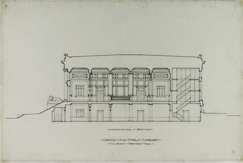 Colorado Springs Public Library, Colorado, Section — Peter Joseph Weber