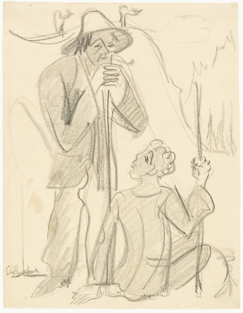 Two Shepherds — Ernst Ludwig Kirchner