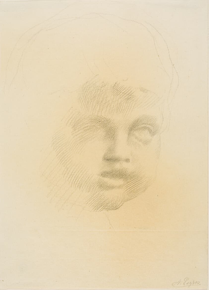 Head of a Chlid — Alphonse Legros
