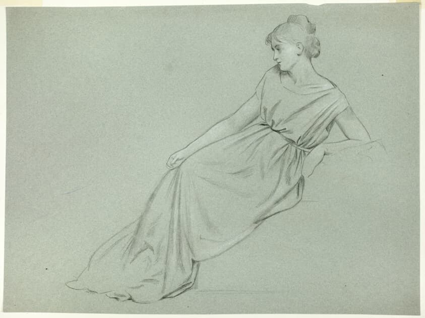 Woman Reclining — Henry Stacy Marks