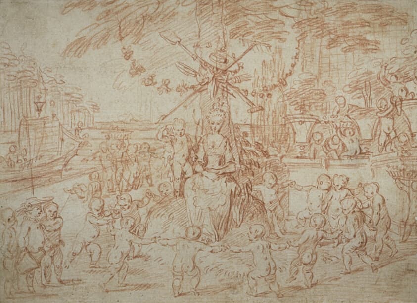 Allegory of Spring, or the Young Gardeners — Jean Antoine Watteau