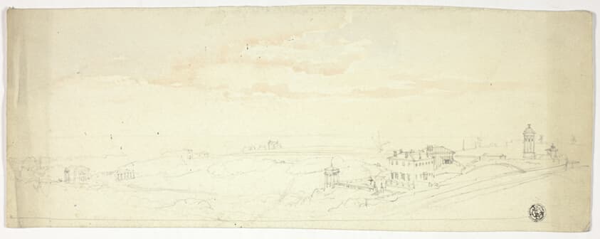 Panoramic View of Seaside Town — John Skinner Prout