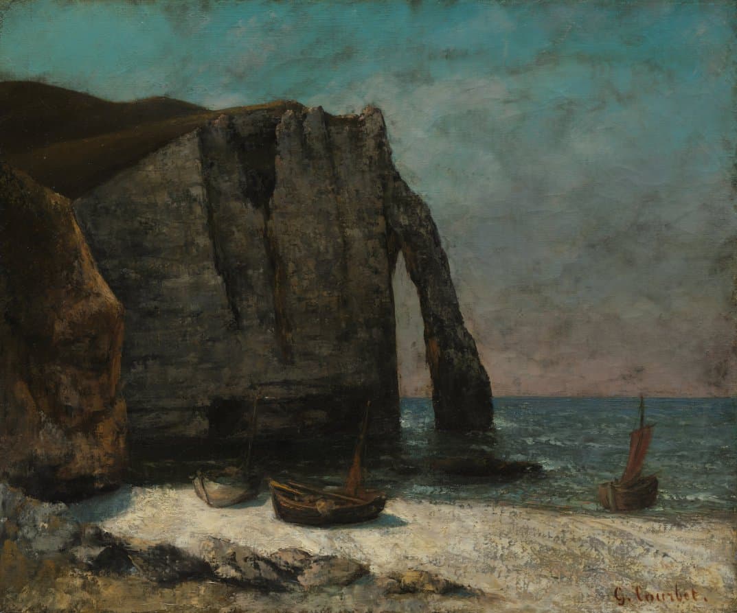 The Cliff at Étretat — Gustave Courbet