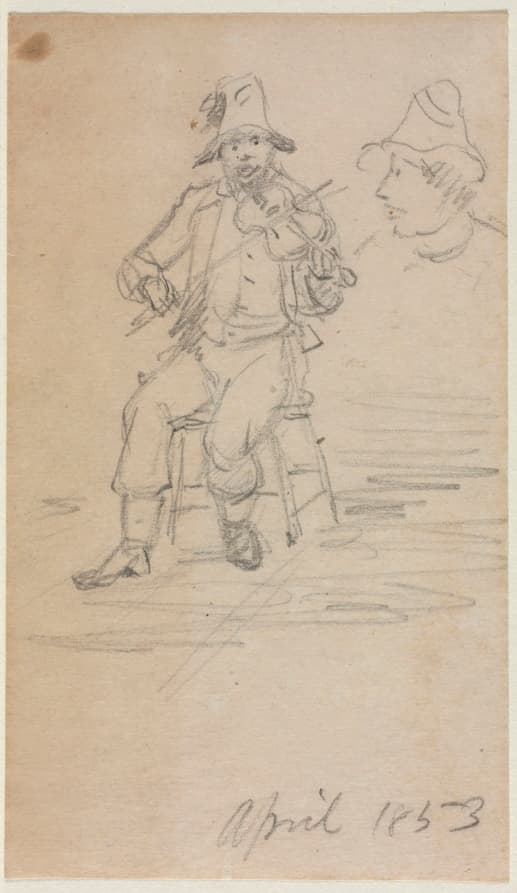The Fiddling Beggar — William Sidney Mount