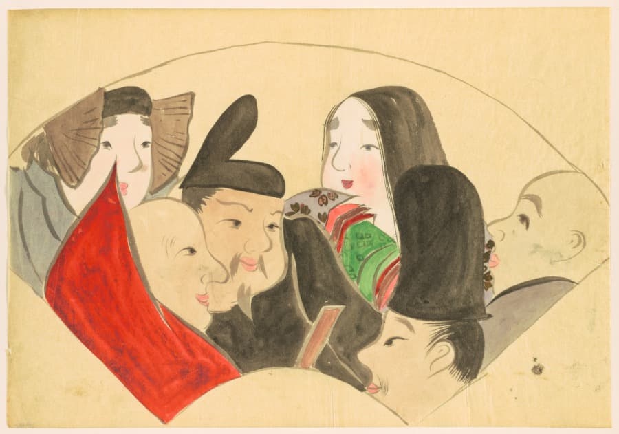 Flowers of a Hundred Worlds (Momoyogusa): Six Poetic Immortals (Rokkasen) — Kamisaka Sekka