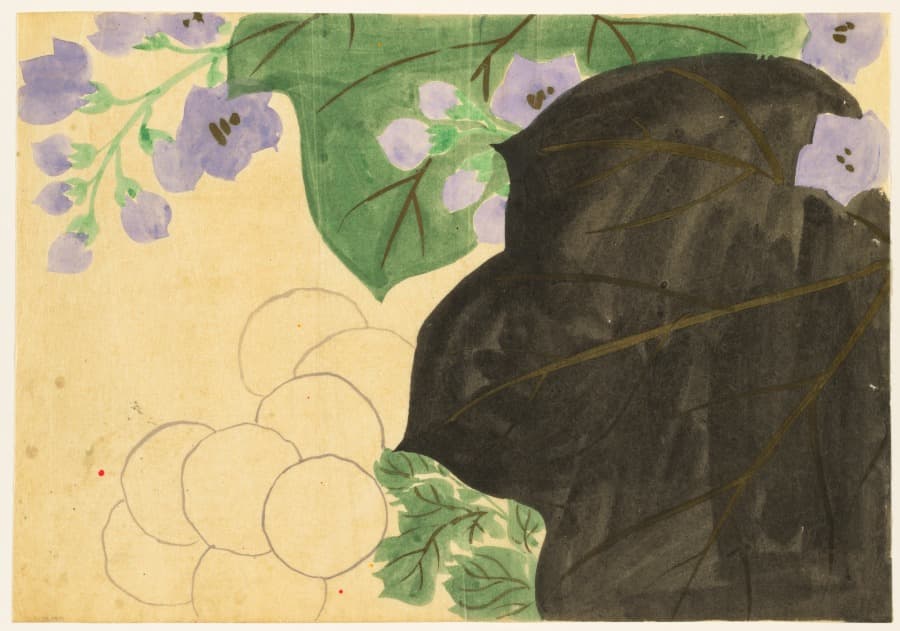 Flowers of a Hundred Worlds (Momoyogusa): Chrysanthemum and Paulownia (Kikukiri) — Kamisaka Sekka