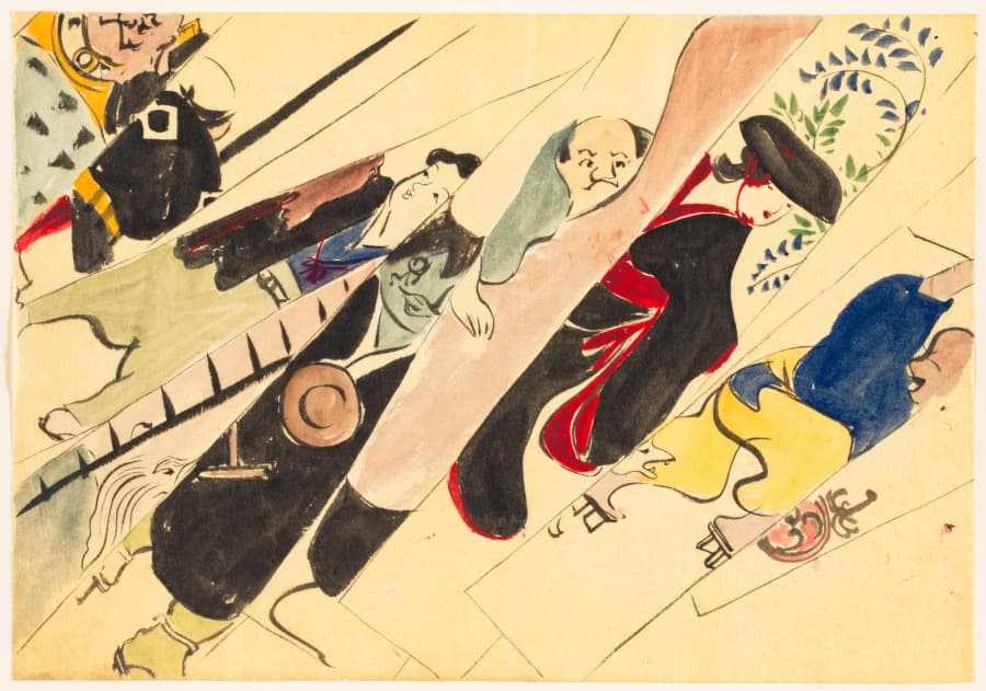 Flowers of a Hundred Worlds (Momoyogusa): Otsu-e (Otsu-e) — Kamisaka Sekka