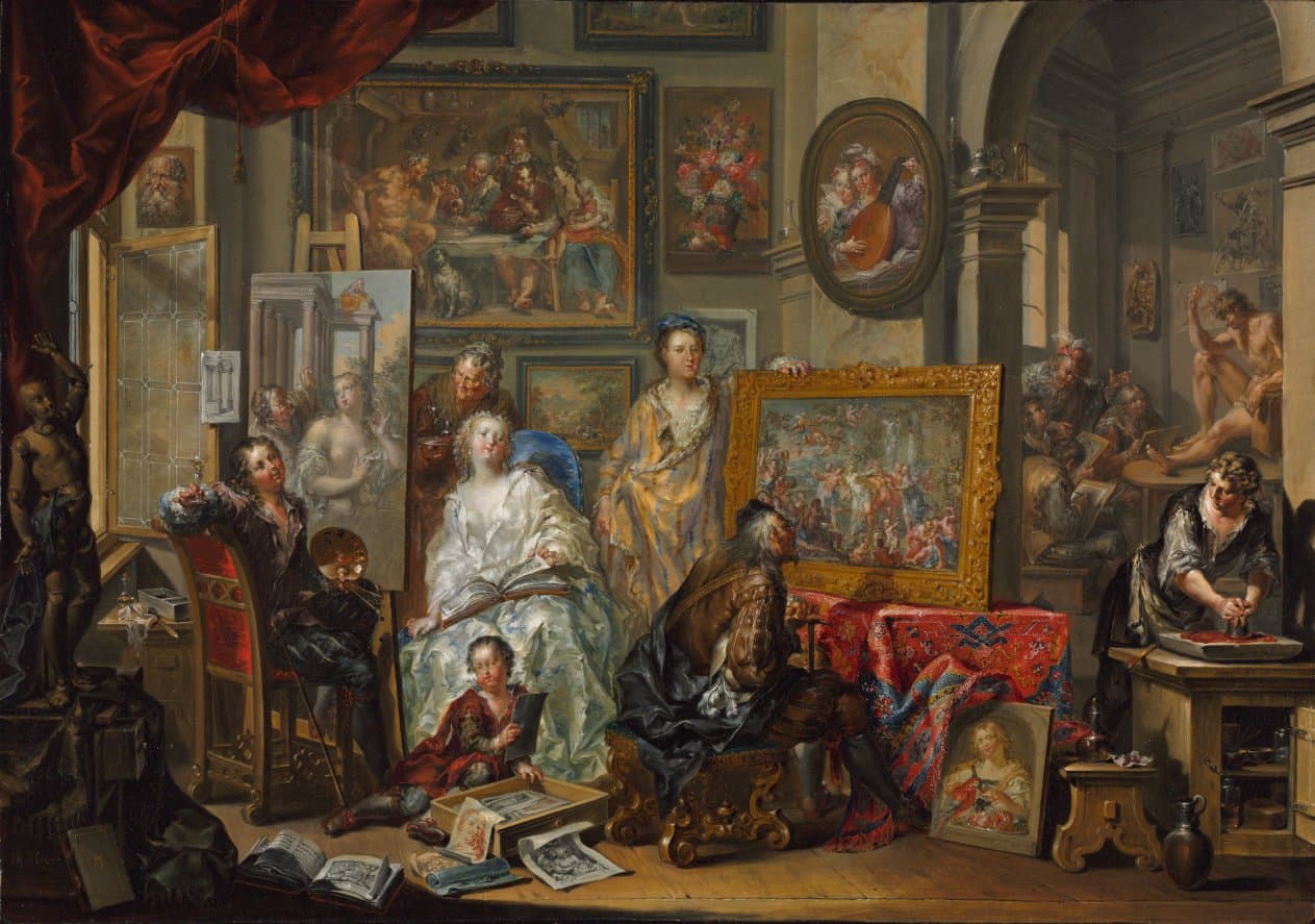 The Artist's Studio — Johann Georg Platzer