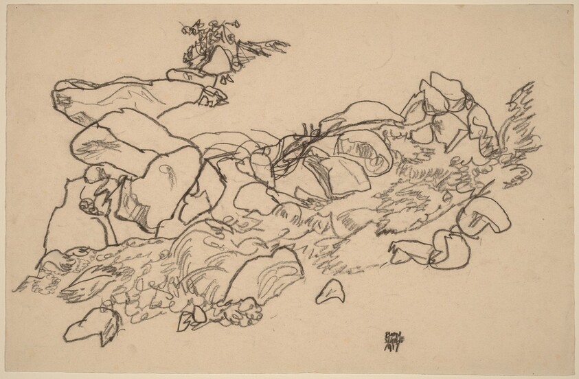 Egon Schiele — Mountain Stream