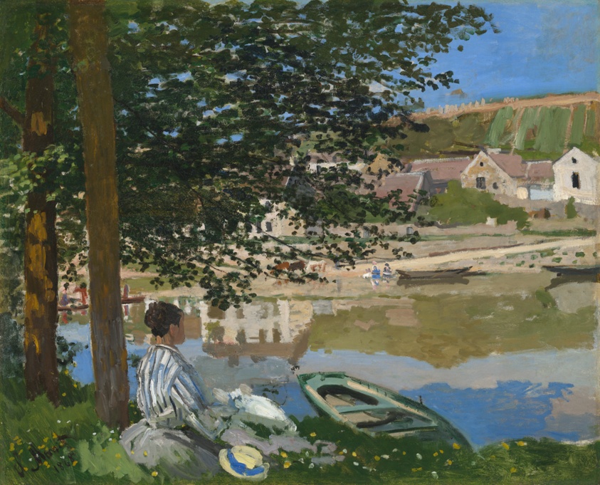 Claude Monet (French, 1840–1926) — On the Bank of the Seine, Bennecourt